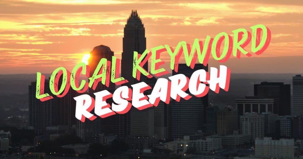 Local Keyword research